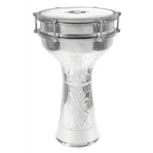 Top Vente Derbouka Turque 41cm Gravé avec Cymbalettes - Sawt El Ahram