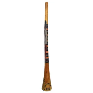 Dernier Modèle Didgeridoo Deluxe en Eucalyptus peint - 150cm - ROOTS
