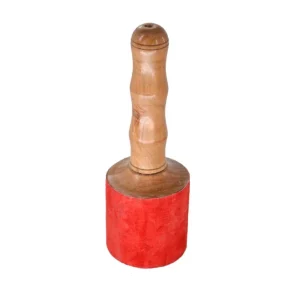 Super Prix Batte de bol tibétain - modèle large avec cuir - Ø tête 6.5 cm - H.22 cm
