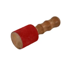 Batte de bol tibétain - modèle medium avec cuir - Ø tête 6 cm - H. 19 cm Nouvelle Collection