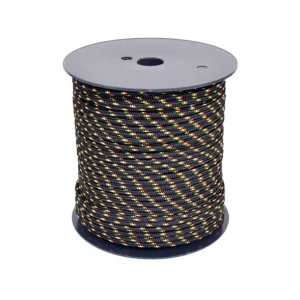 Bobine de Corde Dyneema pour djembé - 5mm - 100m - Rouge Jaune Vert Offre Exclusive