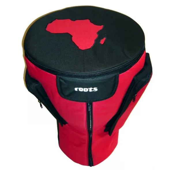 Housse de djembé 14" - Modèle Premium ROOTS - Rouge Offre Spéciale