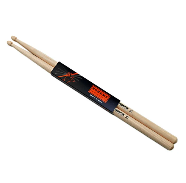 Top Vente Baguette de batterie Natural 5A Hickory - la paire - Rohema