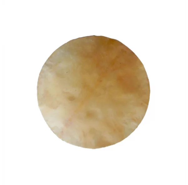 Peau de chèvre parcheminée ronde - Ø 70 cm Retour Gratuit