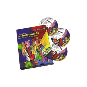 Commander Vite Le monde des instruments de musique coffret avec 3 CD Fuzeau