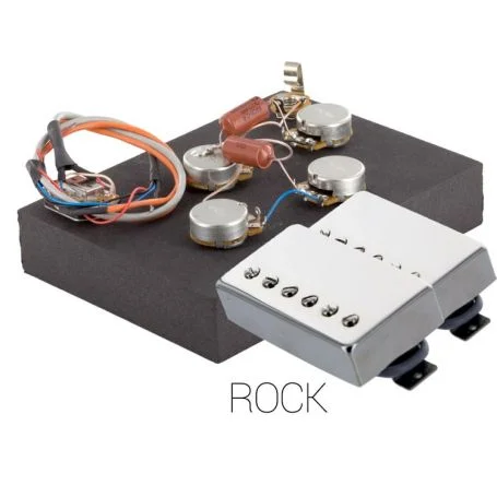 Promotion Saisonnière Pack électronique copie LesPaul 6 positions - Micros Rock chrome