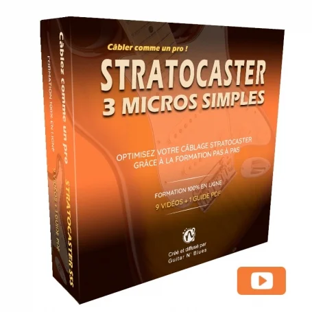 Formation optimisation câblage guitare Stratocaster SSS Prix Choc