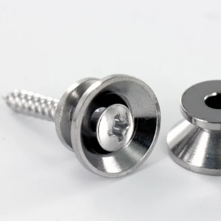 2 attaches courroie type Stratocaster chrome 15mm Vente Directe