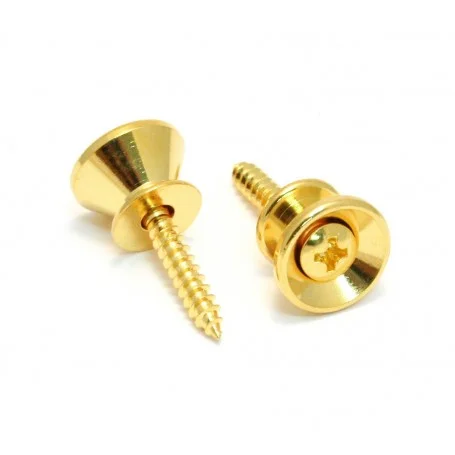 Meilleur Prix 2 attaches courroie Gotoh EP-B2 type Fender gold