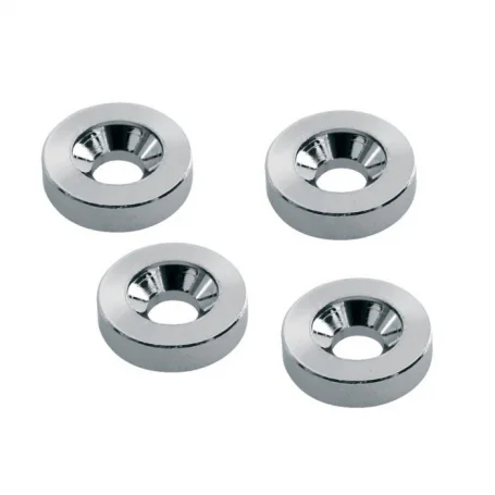 4 inserts pour fixation manche chrome 15mm Commande En Gros