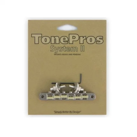Chevalet Tonepros NVR2G ABR1 tune-o-matic nickel / nylon Authentique