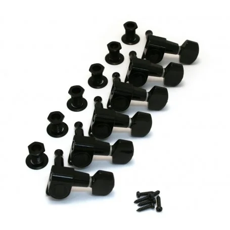 Meilleure Vente Mecaniques guitare Schaller® M6 mini 6 en ligne noir