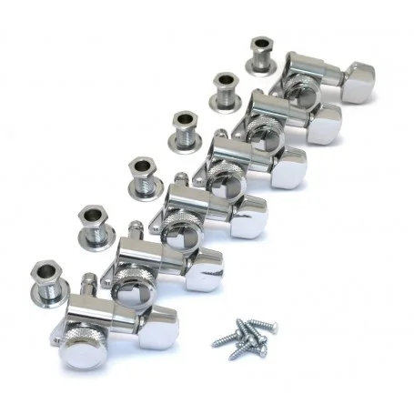 Réduction Mécaniques guitare Schaller® M6 135 à blocage 6 en ligne chrome