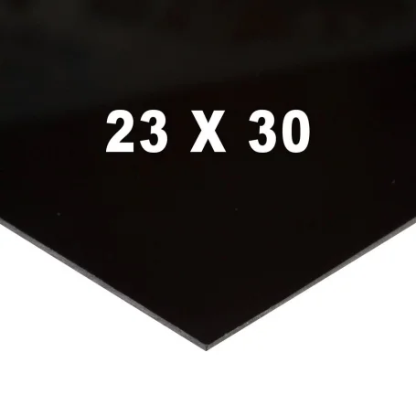 Dernière Chance Blank Pickguard guitare 23x30cm noir 1 pli à découper
