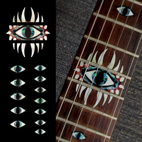 Expédié Aujourd'hui Sticker guitare touche oeil mystique