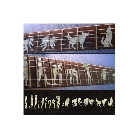 Sticker guitare signature loup-garou Offre Du Jour