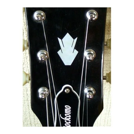 Quantité Limitée Sticker tête guitare couronne vintage blanc abalone