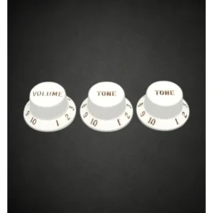 Boutons Fender Parchment pour Stratocaster, taille d‘axe CTS Retour Gratuit