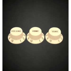 Jusqu'à Épuisement Des Stocks Boutons Fender Crème pour Stratocaster, taille d‘axe CTS