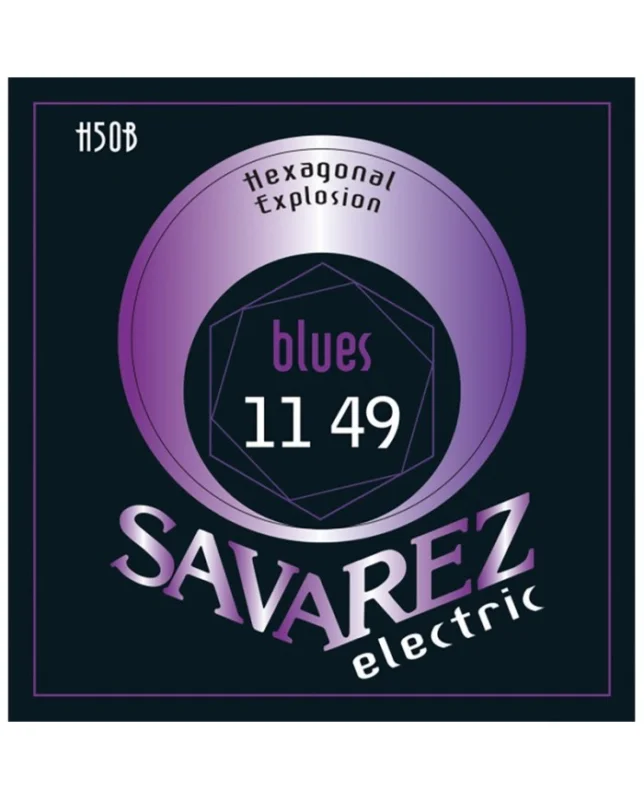 Jusqu'à Épuisement Des Stocks CORDES ÉLECTRIQUE BLUES 011-049 SAVAREZ® HEXAGONAL EXPLOSION
