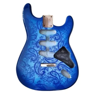 Corps Stratocaster Blue Paisley, Aulne 3 pièces Paiement Sécurisé