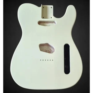 Prix Cassé Corps Telecaster Cream Yellow, en aulne