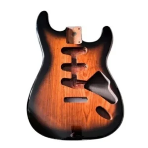 Nouveauté Corps Stratocaster Amber to clear burst, SSS-en frêne 3p