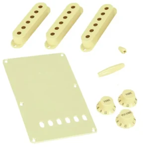 Kit d‘accessoires pour Strat All Parts - caches micros, plaque et boutons Produit De Marque