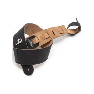 Sangle en cuir noir Duesenberg 3-STEP DELUXE STRAP BLACK Bon Plan