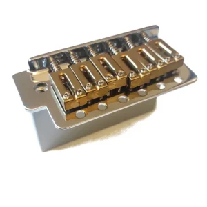 Acheter Direct Tremolo Strat Chrome bloc acier massif et pontets en laiton 11.3mm