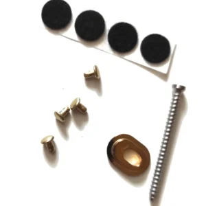 TOWNER Bigsby Hinge Plate Adaptateur KIT GOLD avec Vis 2 inch Promotion