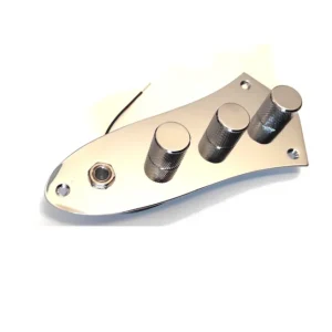 Réduction Plaque de contrôle précablée pour Jazz Bass, chrome
