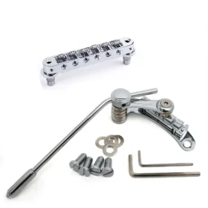 Prix Bas Pack Vibrato Duesenberg Les Trem II Chrome + Chevalet TonePros Roller TP6R-C