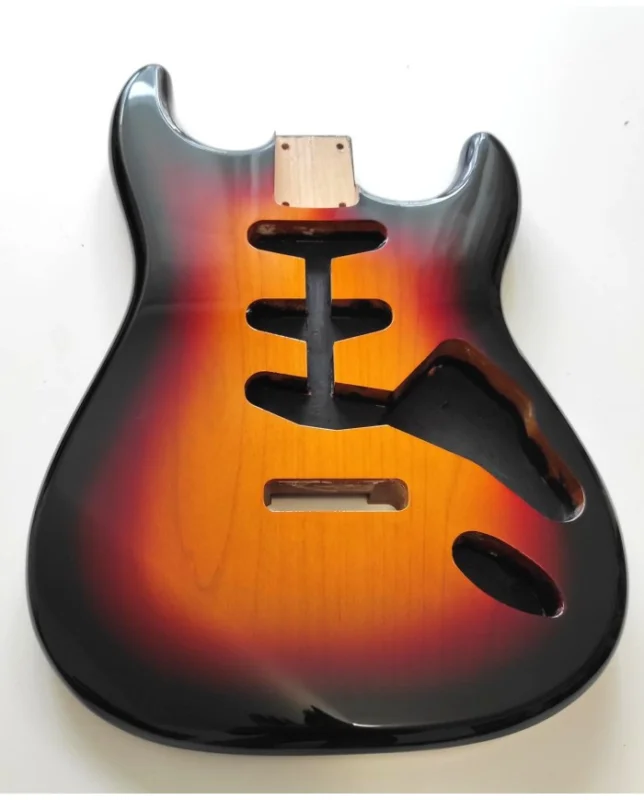 Corps Stratocaster Sunburst 3 Tons, aulne 2 pièces, SSS Commander Maintenant