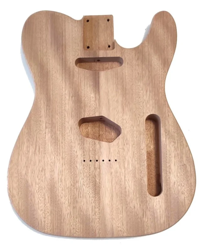 Corps Telecaster en acajou 2 pièces, brut Livraison Express