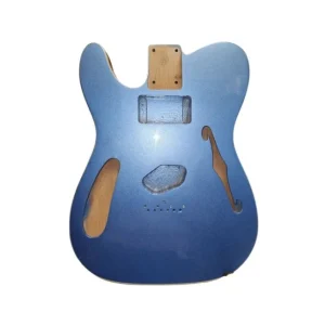 Corps Telecaster gaucher Thinline , Metallic Blue et double binding Offre Du Jour