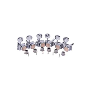 Mécaniques de guitare 6R à bouton rond - Chrome ou Nickel-Guyker Offre Limitée