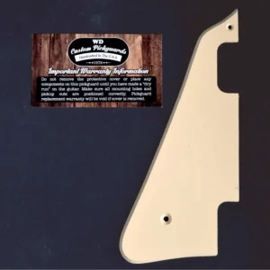 Super Prix Pickguard Gaucher Crême pour LesPaul Gibson Deluxe P90 1PLY