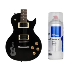 Vente Flash Peinture nitrocellulosique NitorLACK Deep Black - Aérosol 400 ml