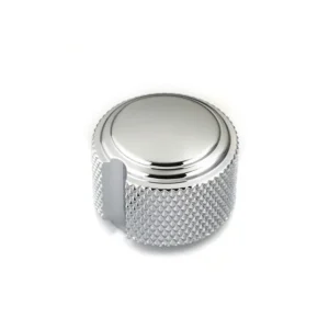 Dernier Modèle 1 Boutons Duesenberg art deco Chrome, 22mmØ x 16.5mm