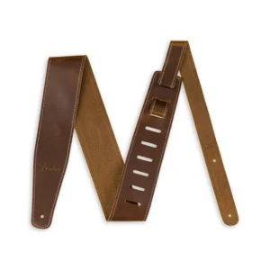 Sangle Guitare Fender Cuir Tan Marron– Confort Haut de Gamme 6,35 cm Vente Flash