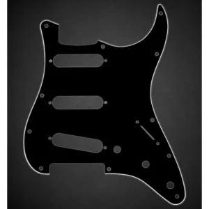 Pickguard Stratocaster SSS Fender Noir 3 plis 11 trous Expédié Aujourd'hui