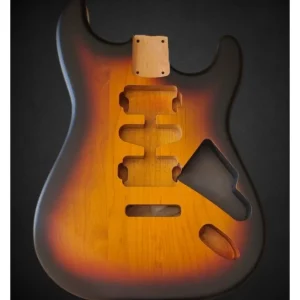 Corps Stratocaster Sunburst 3 tons Satin Nitro HSH – Aulne Commande En Gros