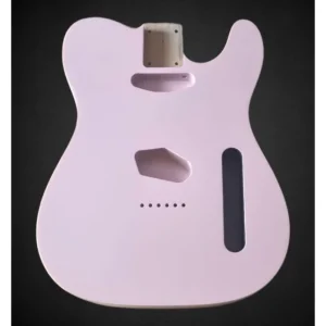 Dernière Chance Corps Telecaster Pink, Double binding crème, verni gloss
