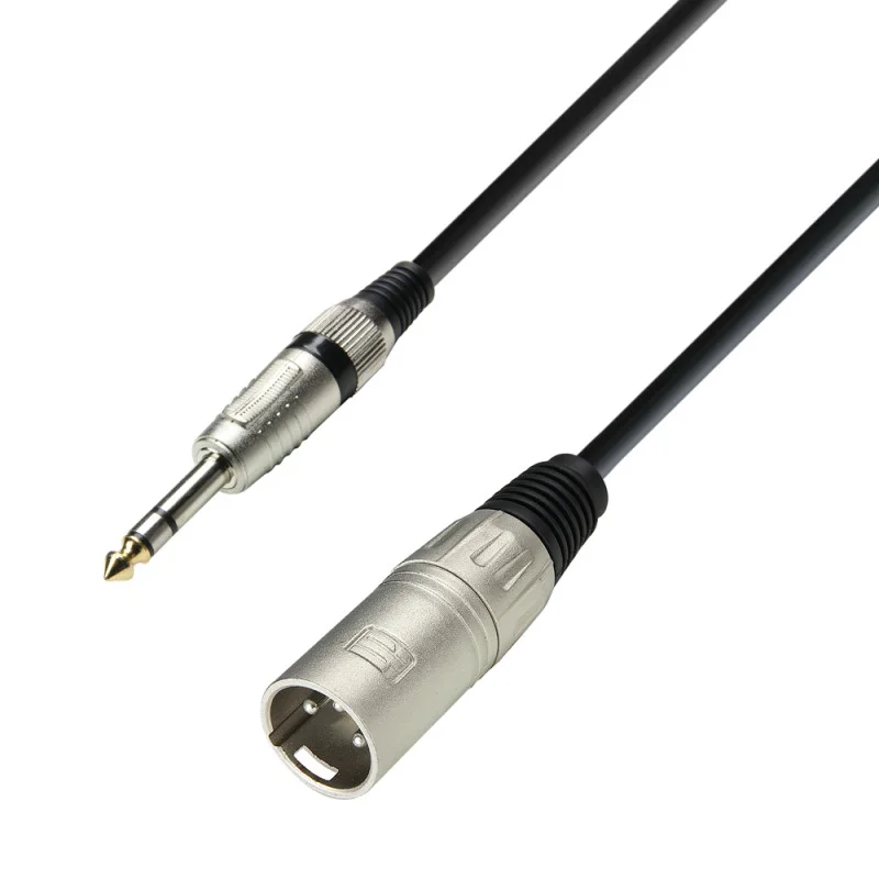 Câble Micro Xlr Mâle Vers Jack 6,35 Mm Trs Stéréo 3 M Offre Spéciale