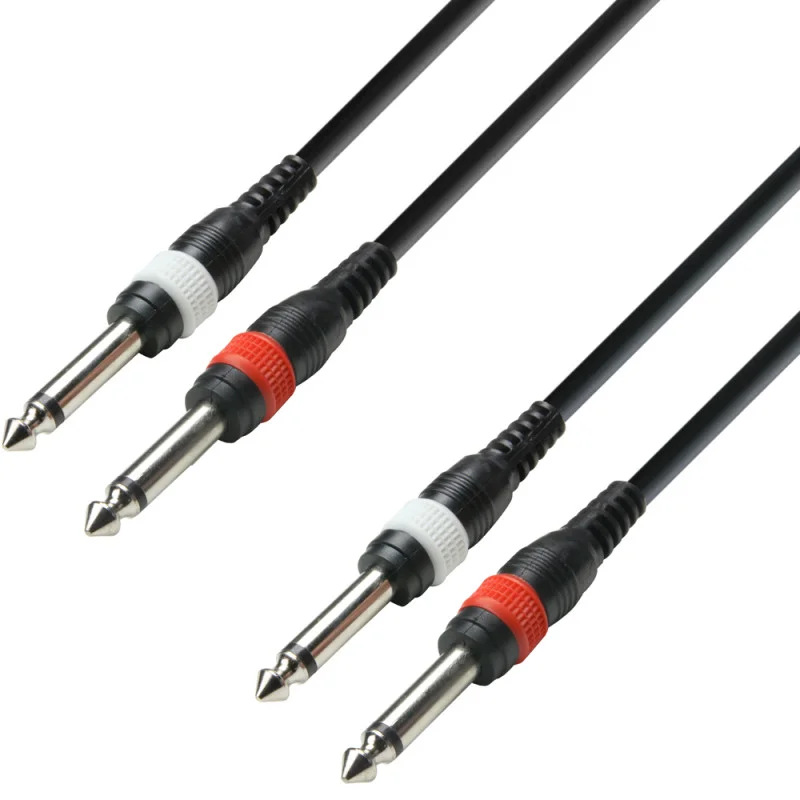 Câble Audio 2 X Jack 6,35 Mm Mono Vers 2 X Jack 6,35 Mm Mono 3 M Prix Réduit