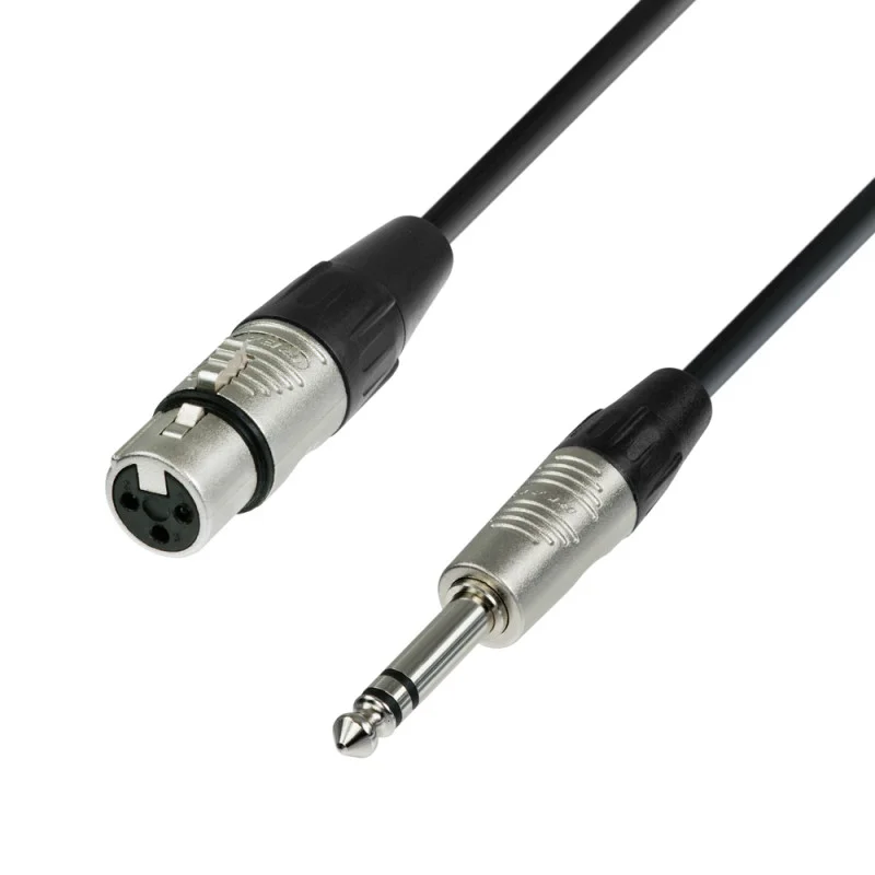 Câble Micro Rean Xlr Femelle Vers Jack 6,35 Mm Trs Stéréo 1,5 M Dernière Chance