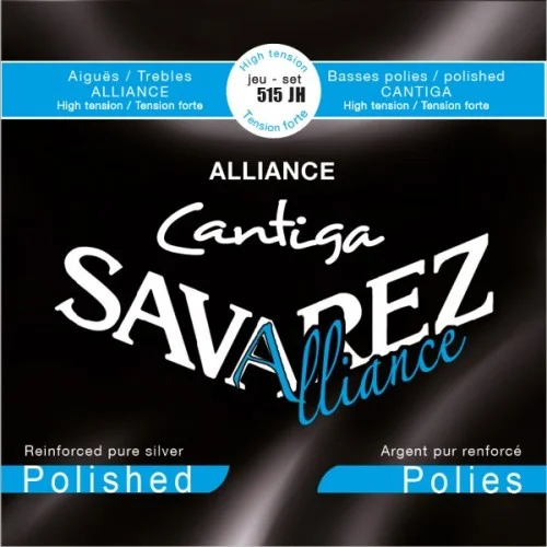 SAVAREZ 515JH CANTIGA BLEU LA-5ÈME argent pur poli TENSION FORTE à l‘unité Expédition Rapide