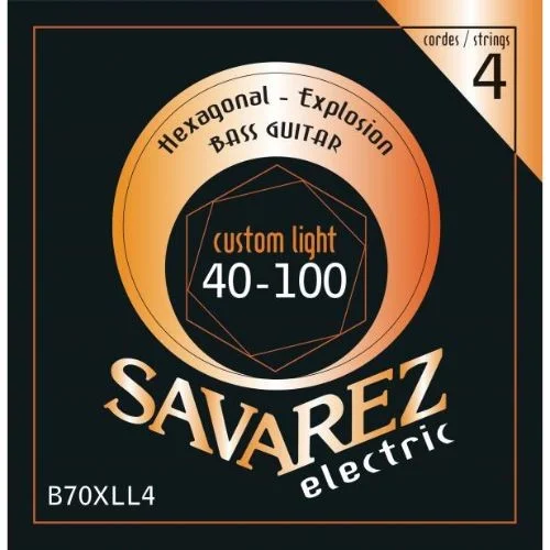 Savarez B70XLL4 Bass Electric Hexagonal Explosion Custom Light Offre Limitée