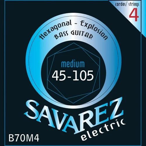 Savarez B70M4 Bass Electric Hexagonal Explosion medium Expédié Aujourd'hui
